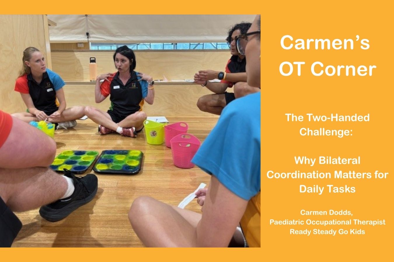 Primary image for Carmen's Corner: The Two-Handed Challenge: Why Bilateral Coordination Matters for Daily Tasks article